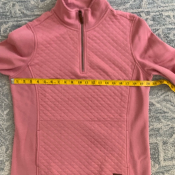 NWT L.L Bean Women’s Quilted Quarter Zip Sweatshirt MT - Picture 9 of 10